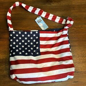 Janice 2 in 1 Tote Bag Beach Towel Flag USA
